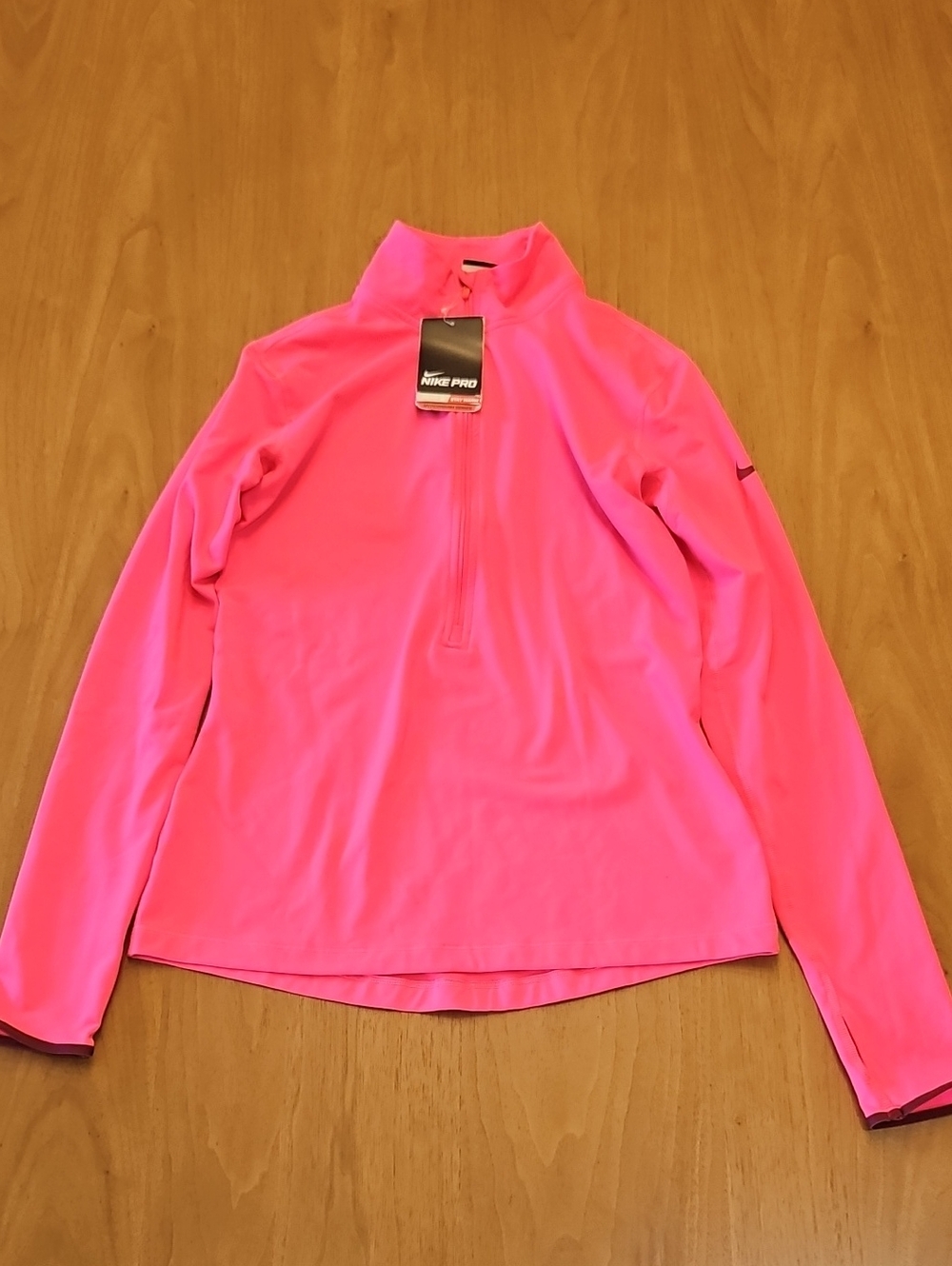 Nike Women's Pink Quarter-Zip Pullover Jacket